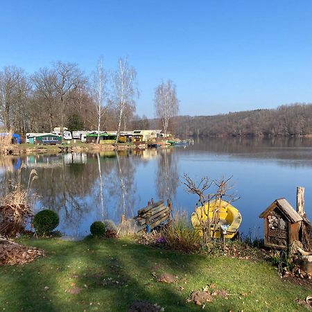 Campingfass Mit Panoramaterrasse Langenbernsdorf Luaran gambar