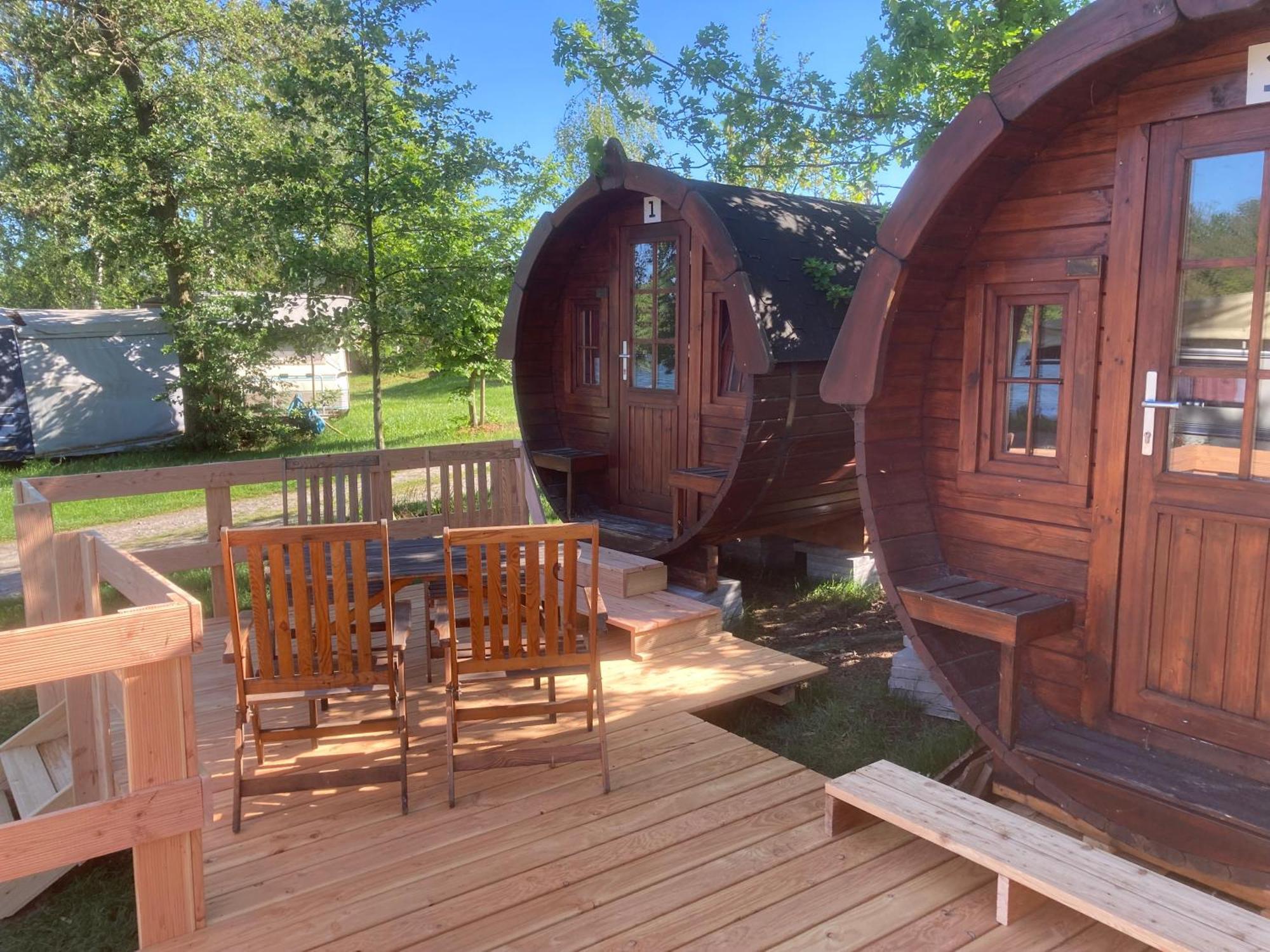 Campingfass Mit Panoramaterrasse Langenbernsdorf Luaran gambar