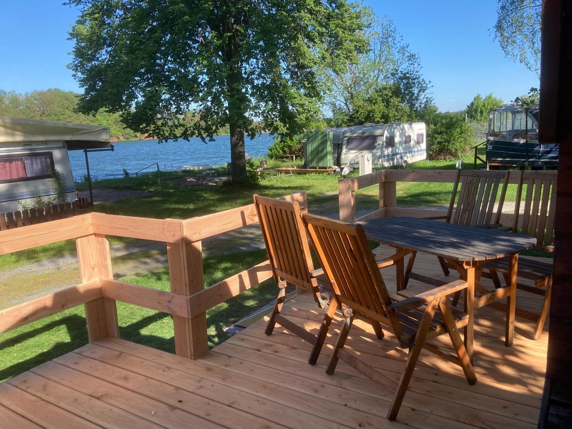 Campingfass Mit Panoramaterrasse Langenbernsdorf Luaran gambar